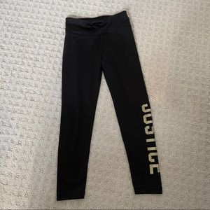justice girls athletic leggings